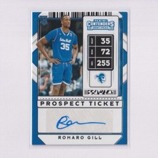 2020 Panini Contenders Draft Picks AUTO #104 Romaro Gill RC Rookie