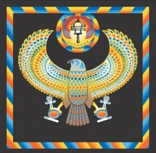 Rituelle zeremonielle Tischdecke Gott Horus