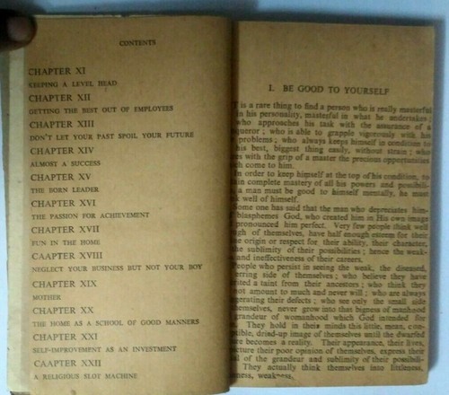 INDIA RARE BE GOOD TO YOURSELF BY ORISON SWETT MARDEN 1st INDIAN Ed.1961 ENGLISH - Picture 4 of 5