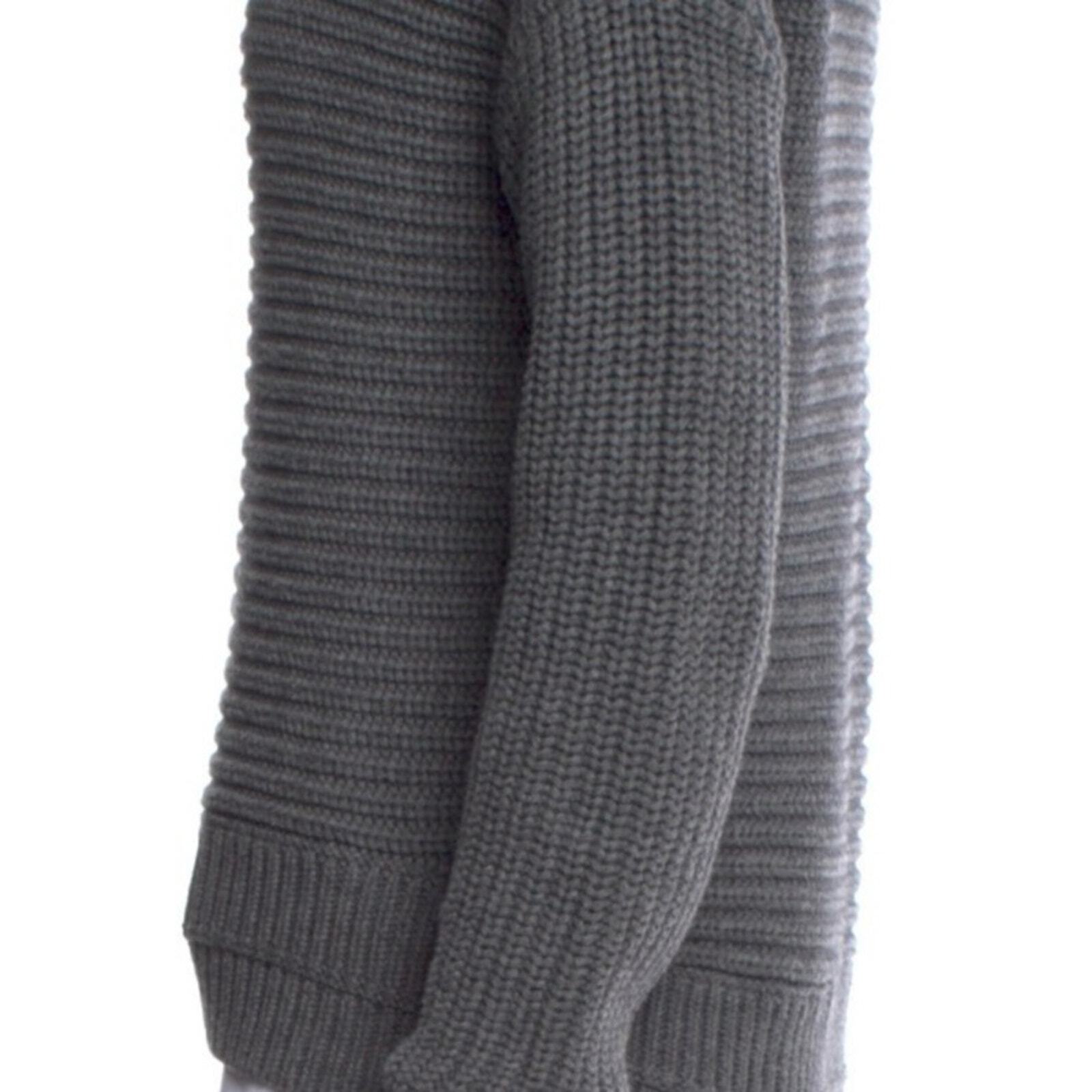 Intermix Scoop Neck Gray Sweater Size Petite - image 3