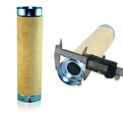 2x dB-Killer ca. 60mm x 254mm Universal dB-Eater für 2.1/2 Zoll Motorrad Auspuff