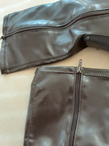 Boots #77 Women Brown Calf Height Zipper Closure NW Out Box Size 8 USA. 4 MX - Picture 10 of 10