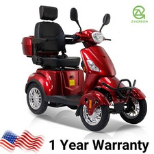 Heavy-Duty 4 Wheel All Terrain Mobility Scooter 500lbs 31 Miles 15mph 60V 20Ah