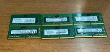 LOT OF 6X 4GB ADATA MEMOREX SK HYNIX SAMSUNG 24GB PC4 DDR4 RAM MEMORY 862397-855