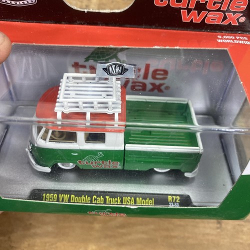 M2 Machines 1959 VW Double Cab Truck USA Model R72 23-53 Turtle Wax 9000 PCS - Picture 2 of 3