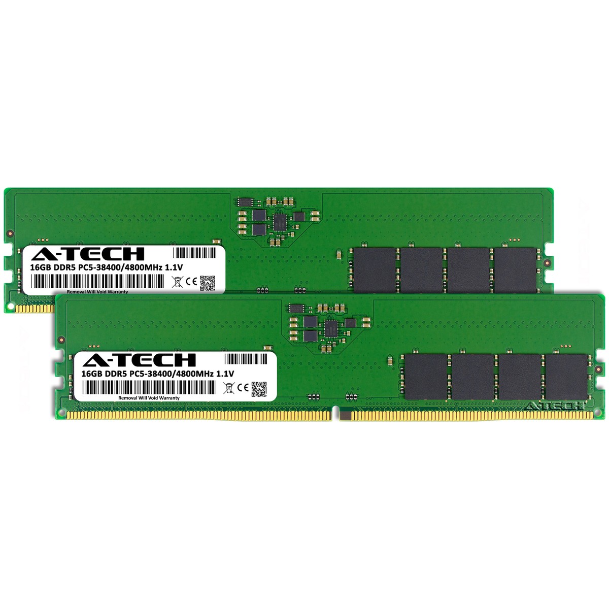 A-Tech 32GB Kit 2 x 16GB DDR5 4800 MHz PC5-38400 Desktop 288-Pin