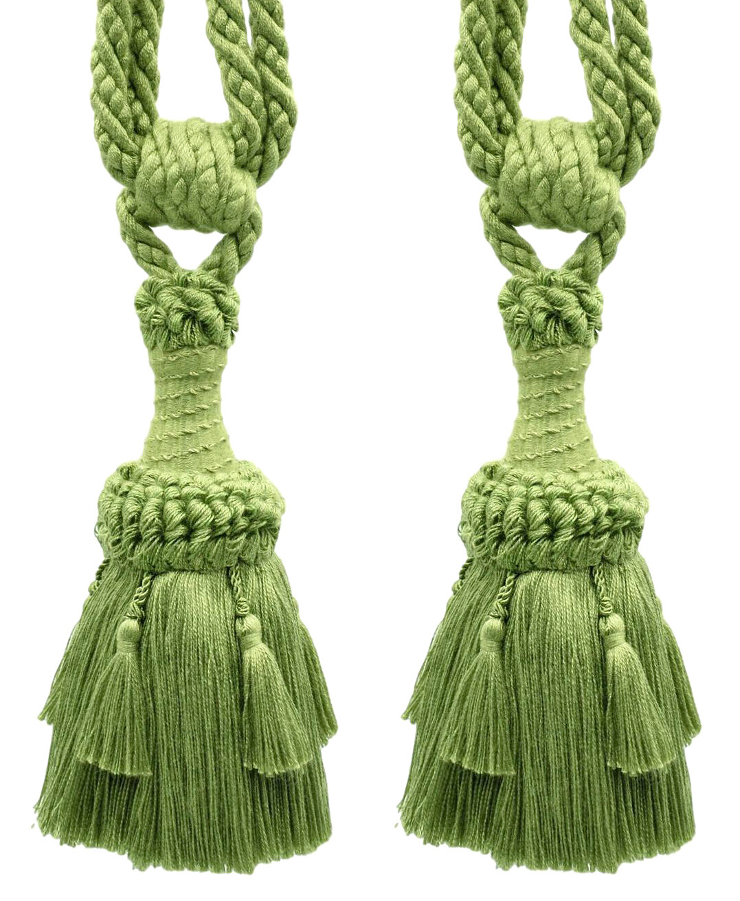 DÉCOPRO Tassel Tieback, Style# TBEMP6, Color# L60 - Citron Green [Set of 2]