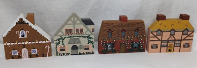4x Cat's Meow FAIRY TALE SERIES Shelf Sitters: 7 Dwarves, Gingerbread, 3 Bears
