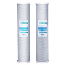 Geekpure Carbon Block Whole House Replacemen Water Filter 20" x 4.5" 5Mic Pack 2
