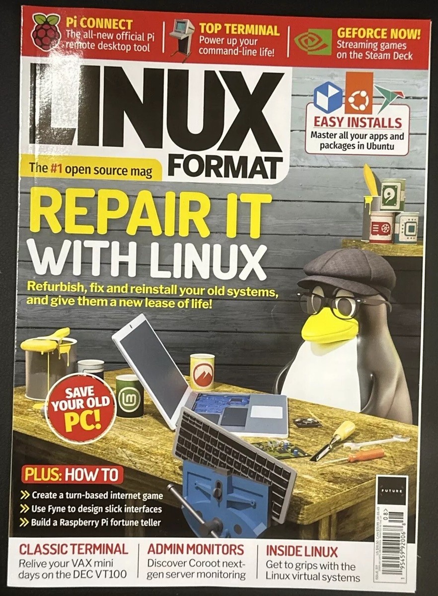 Linux Format Magazine August 2024 Issue 317 Repair It With Linux