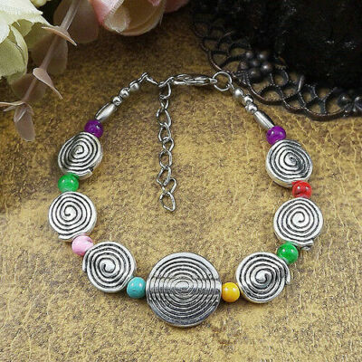 Tibetisches Armband Nepal Boho Armreif Schmuck Cangshi Zigeuner Strumpf Füller A146