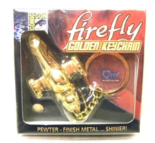QMX Serenity/Firefly Replica Gold Finish Metal Keychain- MIB!! SDCC Exclusive