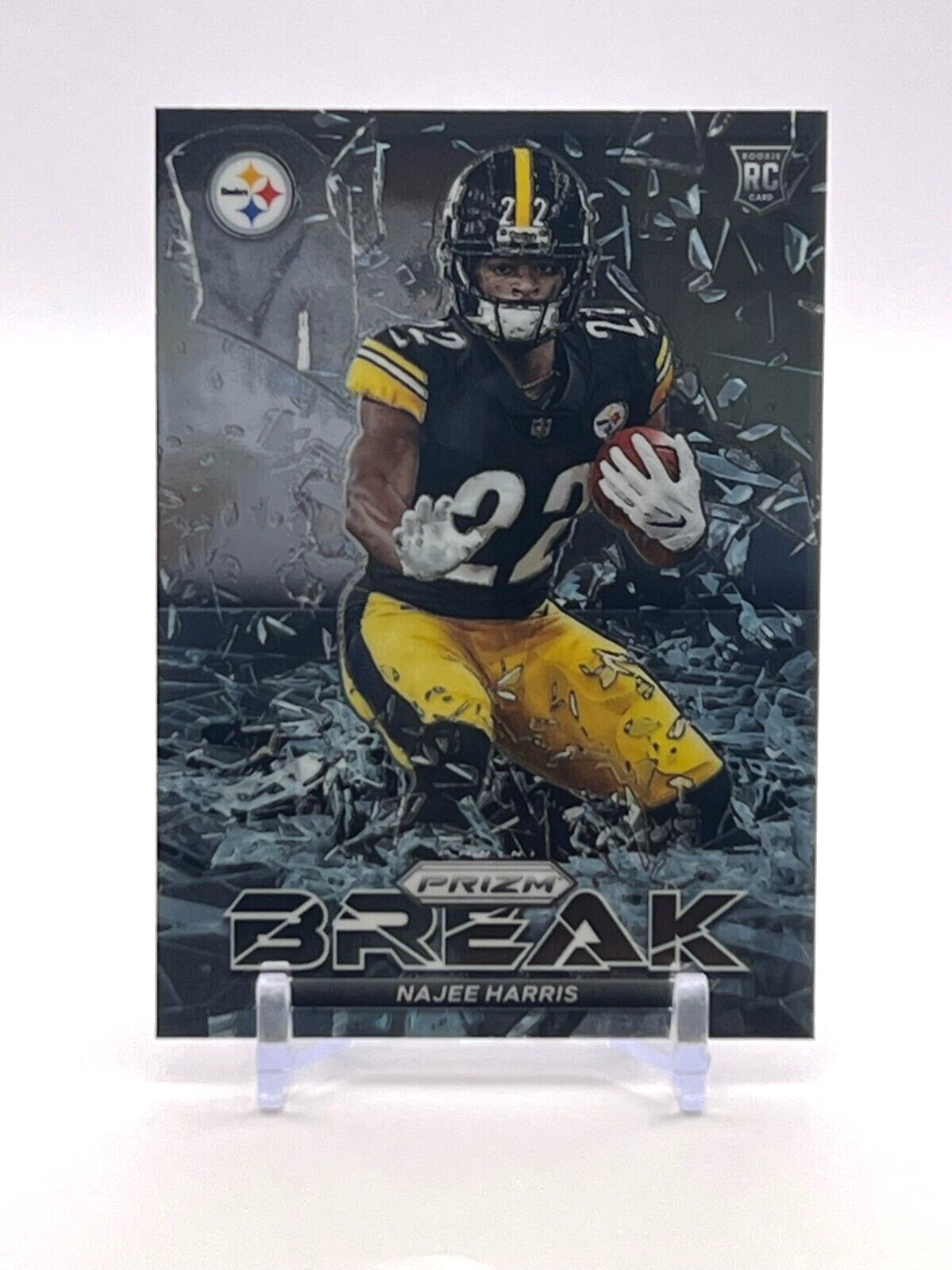 2021 Prizm Football Najee Harris Prizm Break RC Insert #PB-9 Steelers
