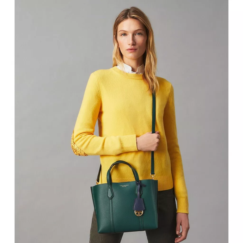 Tory Burch Perry Triple-compartment Tote Bag in Yellow