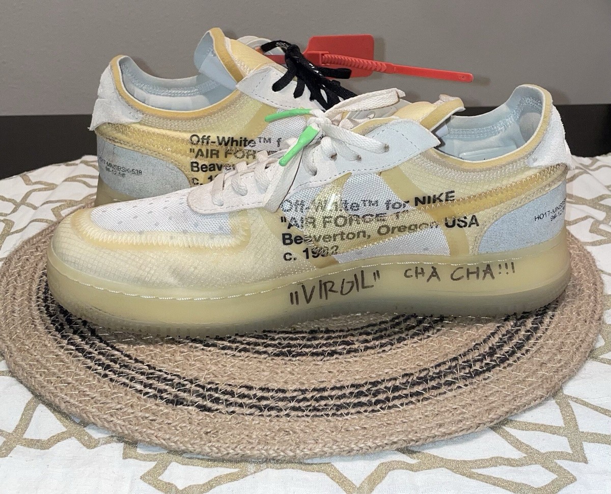 Virgil Abloh Signed Nike Off-White x Air Force 1 Low The Ten Virgil Abloh Signed Nike Off-White x Air Force 1 Low The Ten
