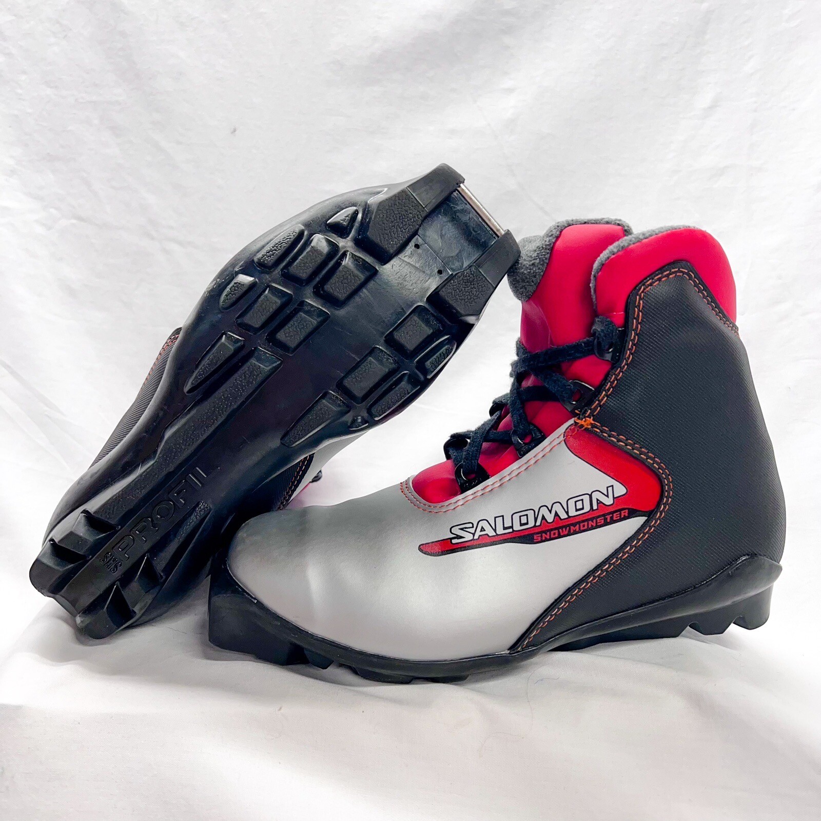 Salomon Snowmonster Scarponi Sci Cross Country Bambino US 4 5 EUR 36 Profilo SNS