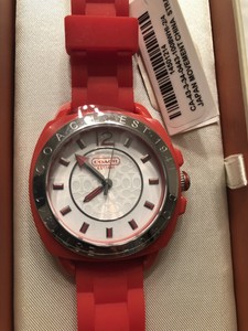Coach-Women-s-Boyfriend-Ceramic-amp-Rubber-Watch-NWT