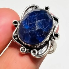 Amethyst Gemstone Handmade 925 Sterling Silver Jewelry Ring Size 7 US