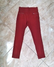 Old Navy Pull-On Stretch Pants Girls Size 18 Burgundy Red Plus Zipper Pockets