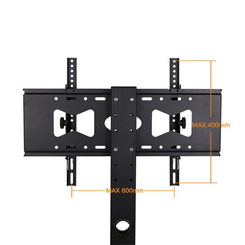 Rolling Trolley TV Floor Stand Portable Television w /Swivel VESA Bracket 32-70" - Picture 11 of 12