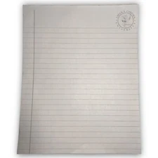 RARE: Vintage 1980’s Chuck E Cheese’s University Official Notebook Paper - HTF