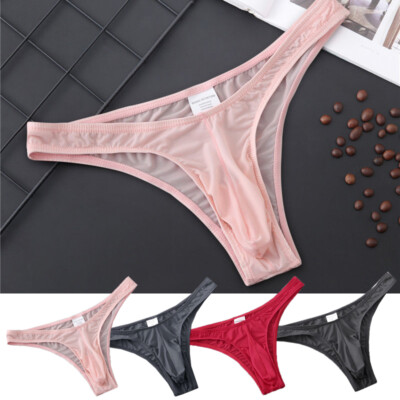 Sexy Herren-Slips G-String Niedrige Taille Transparent C8 C8  и
