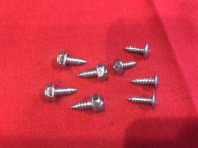 100 Per Bag Silver License Plate Screws Fit Toyota Honda - Foto 3