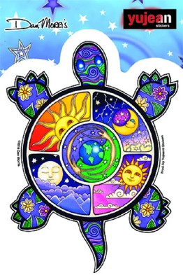 Dan Morris CELESTIAL TURTLE 6'' x 4-1/2'' sticker (653) (#1)