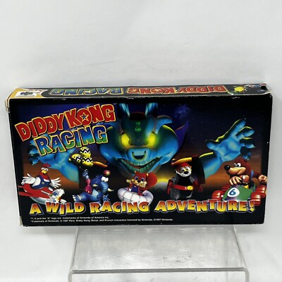 Diddy Kong Racing Nintendo 64, N64 Promotional Promo VHS Video Tape 1997-Rare