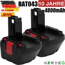 2X Original Ersatzakku 12V Für Bosch BAT043 BAT045 2607335262 PSR 12VE-2 GSR