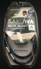 Phiten Necklace RAKUWA Neck X50 Magnetic Titanium Necklace. Black.