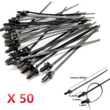 Push Mount Zip Ties Nylon Tie Wraps Clip Pipe Cable Fasteners Bundle Car Parts Push Mount Zip Ties Nylon Tie Wraps Clip Pipe Cable Fasteners Bundle Car Parts
