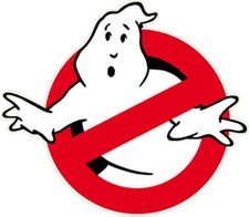 ADESIVO GHOSTBUSTERS ACCHIAPPAFANTASMI resistente ottima qualità STICKERS