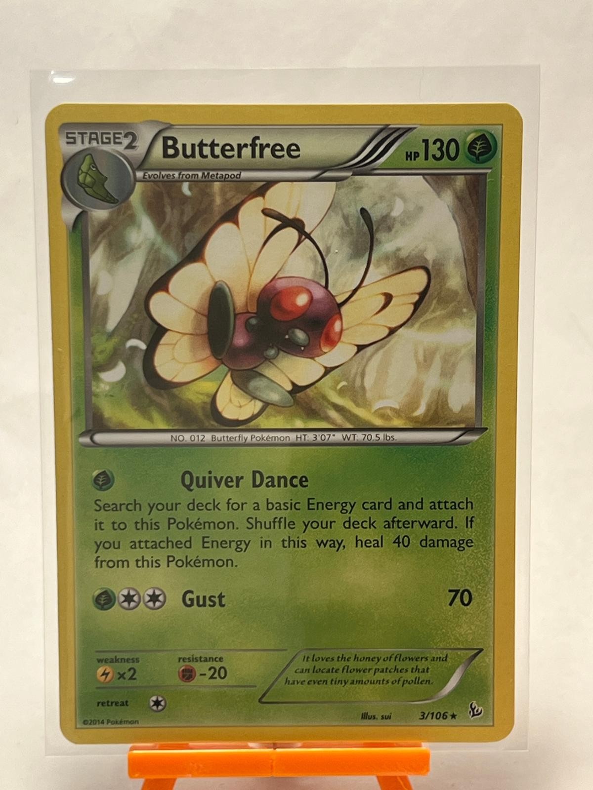 Butterfree 3/106 Rare Flashfire Pokemon Near Mint