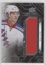 2015-16 UD Black Rookie Trademarks Relics Oscar Lindberg #RTR-OL xp6