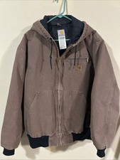 Carhartt Detroit Jacket Men s Large J227 CHT Vintage Brown 90 s Workwear