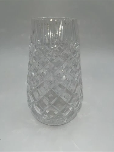 Vintage Waterford Crystal 7 Inch Kileen Tapered Flower Vase /cb