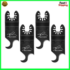 Oscillating Multi Tool Hook Knife Blade for Carpet Roof Shingles Universal 4 Pcs