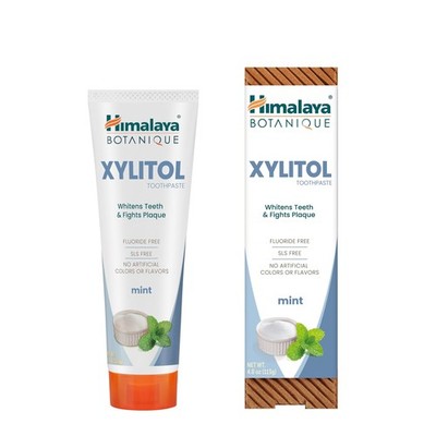 Himalaya Botanique Xylitol Toothpaste, Mint Flavor - Fluoride Free Toothpaste...