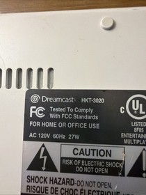 Sega Dreamcast HKT-3020 Bundle Two Controllers, Two Games, Tested and Working