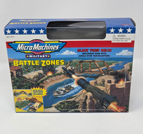 Micro Machines Military Battle Zones Black Tiger Delta Playset W/ Box Incomplete