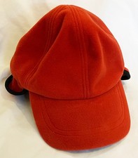 De Colección LL Bean Naranja Gorra Sombrero Polartec Canal Climático Etiqueta Verde L/XL OBLY1