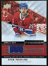 2019-20 Upper Deck Premier Memorable Premieres Jersey #MP-RP Ryan Poehling RC