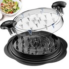 Chicken Shredder Large Chicken Breast Shredder Tool Twist with Brush&Fork Vis...