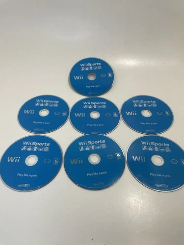 Nintendo Wii Sports Lot Of 7 Loose Untested And Scratched As Is