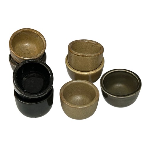 Set of 8 French Escargot Cups, Vintage French Ceramic Snail Serving Pots - Picture 4 of 9