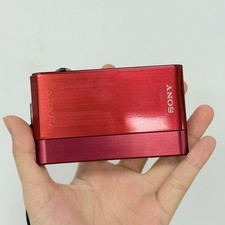 Sony CyberShot DSC-T900 Red Digital Camera 12.1MP CCD Camera With Charger GOOD