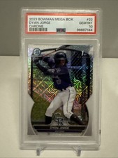Dyan Jorge 2023 Bowman Chrome Mega Box Mojo Refractor Card #BCP-22 PSA 10
