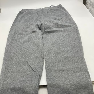 BELLO WOMEN'S DRAWSTRING STRETCHY POCKETED SWEATPANTS - SIZE: M/L - LIGHT GRAY