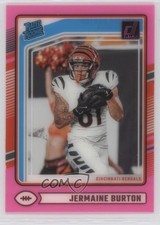 2024 Panini Clearly Donruss Rated Rookie Pink Jermaine Burton #75 19l7